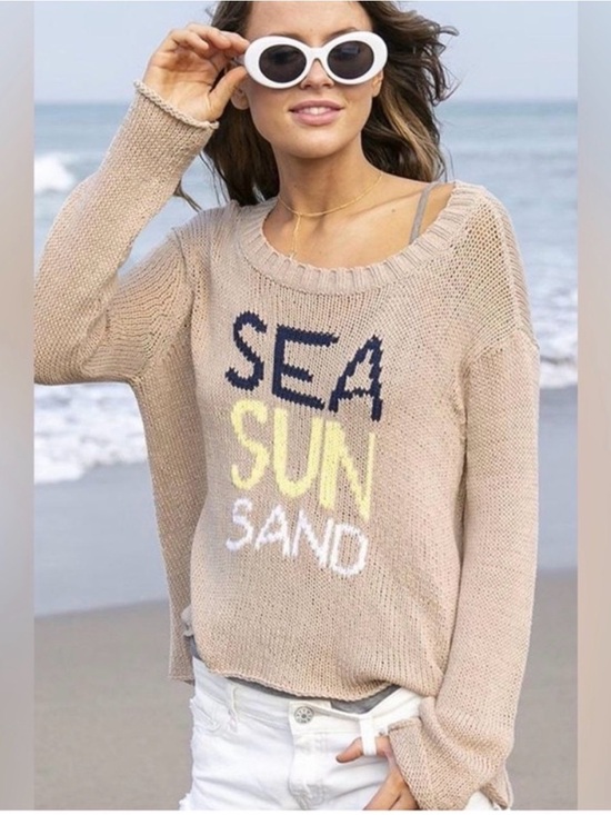 Wooden Ships Sweaters - SEA SUN SAND wooden ships summer sweater